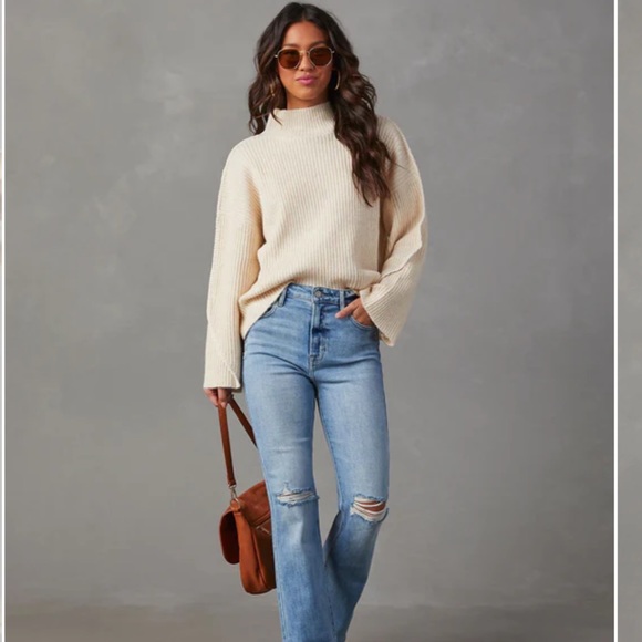 VICI NWOT - Wilfred Mock Neck Pullover Sweater - Picture 2 of 8